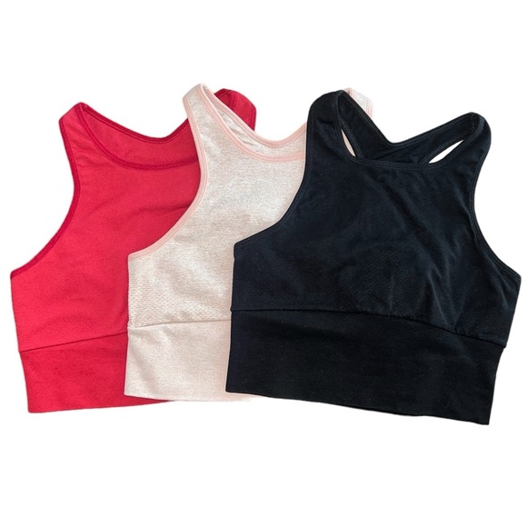 {NWOT Free People Movement Every Single Time Bra Tan Black XS/S & Red M/L} - Picture 1 of 13